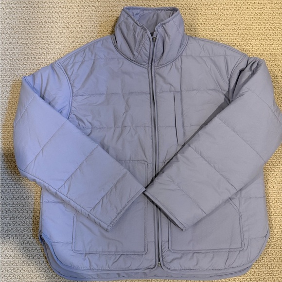 Zella Jackets & Blazers - Zella Women's Light Purple Puffer Jacket Quilted Packable Jacket Size Small